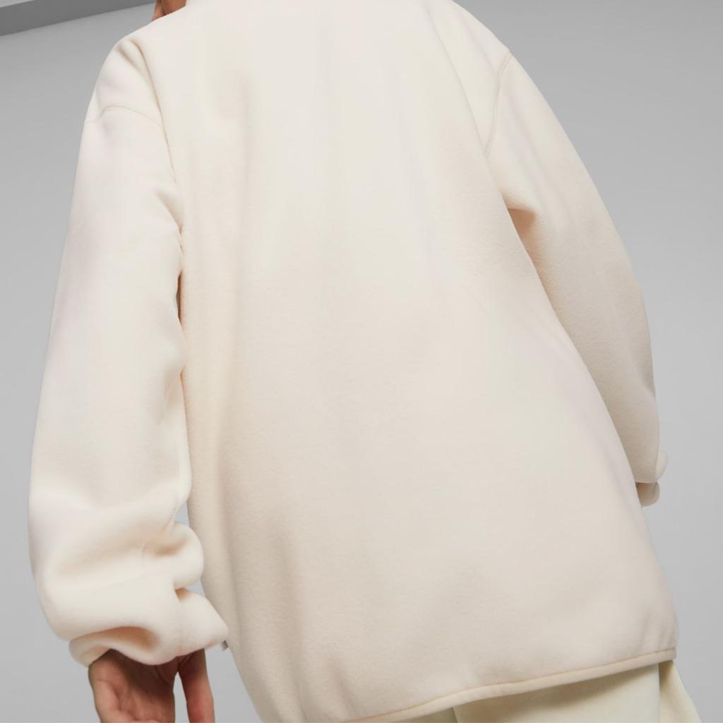 Puma Mmq Series Mmq Polar Fleece Sweatshirt Unisex Sweatshirt Solid-Color High-Mountain-Snow 620820-87