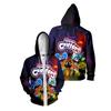 Smiling Critters Printed Women Men's Hooded Coats Casual Zipper Sweatshirts Male Tracksuit Fashion Jacket Mens Clothing Outerwear