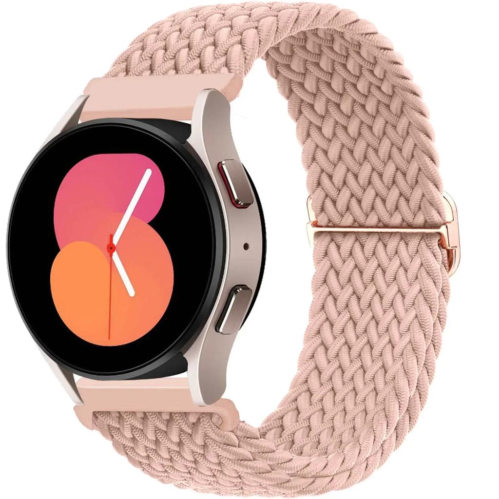 20 22mm Band For Samsung Galaxy Watch 7/6/5 pro/6 Classic/gear s3/active 2 Braided Solo loop bracelet for Huawei GT 2e 3 4 Strap