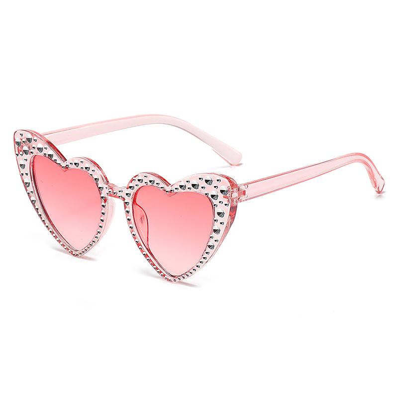 Barnens Nya Kärlek Diamantbesatta Solglasögon Ins Baby Trend Solglasögon Solskyddsglasögon