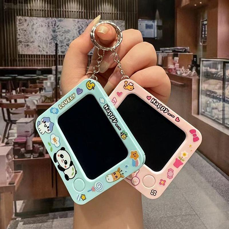 Creative Mini Graffiti Board Keychain Diy Painting Keyring Student Schoolbag Pendant Decorations Girls Gift
