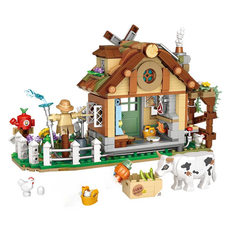 Loz Blöcke DIY Bausteine Niedliche Weihnachtsartikel Spielzeug Moc Hütte Lebensmittelgeschäft Juguetes Süßigkeitenhaus Geschenke Mädchen Geschenk Neuestes Jahr