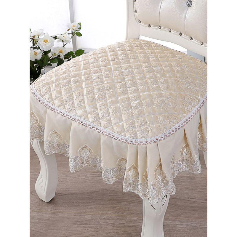 High-End Dining Chair Cushion Cushion All Year Round Fabric Chair Cushion Home Dining Chair Seat Cover Extra Large Chair Cover Stool Cover