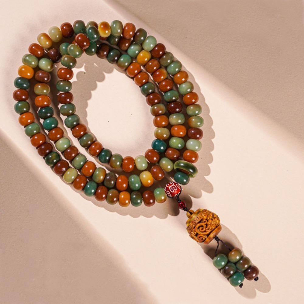 Tassel Rosary Beads Bracelets Jewelry Beaded Handheld Necklace Retro Prayer Beads Necklace  Gifts