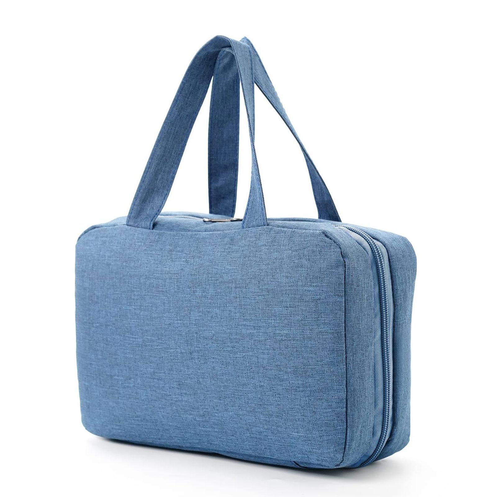 

Четырехсекционная косметичка Водонепроницаемая складная сумка для туалетных принадлежностей Подвесная сумка для хранения с разделением сухого и влажного для путешествий, поездок, ежедневного использования 28cmX7cm