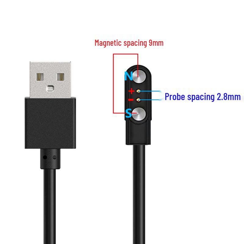 Smartwatch Charging Cable: 4P2P Pin, 2/4 Core, Magnetic Charger