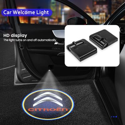 1/2pcs Car Door Decoration Laser Projector Logo Lights LED HD Welcome Lamp For C4 C5 C3 C2 C1 C4L C6 Picasso Berlingo