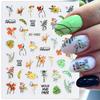 Nail Sticker Self-Adhesive Waterproof Multiple Styles Sparkling Flower Type Fingernail Sticker DIY Nail Art Nail Supplies