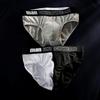 Men's Plus Size Pure Cotton Mid-Waist Triangle Briefs - Loose, Breathable, Solid Color Shorts