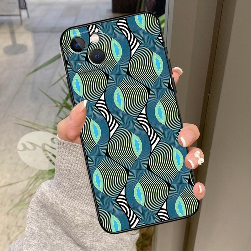 African Style Fabric Print Case For iPhone 17 Air 16 15 14 13 11 12 Pro Max Plus 12 13 Mini 16e 17 Pro Max Back Cover