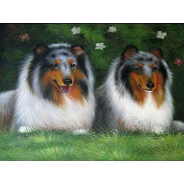 DIY 5D diamantová malba pes Křížkový steh Diamantové vyšívání Prodej Zvířecí mozaika Kamínky Obrázky