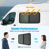 Universal Black RV Sliding Window Tinted Privacy Glass & Mosquito Screen for 2-6mm/48-55mm Metal RVs