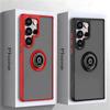 Ring Holder Magnetic Phone Case For Samsung Galaxy S25 S24 S23 S22 S21 S20 Ultra Plus FE Note 20 Ultra Shockproof Cover Fundas