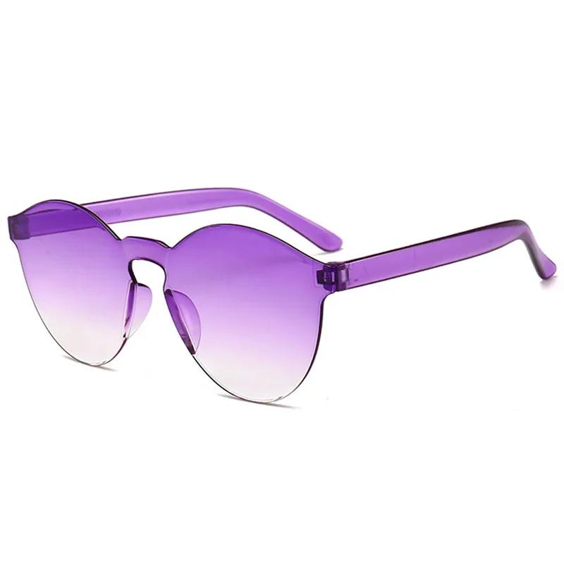 Women Luxury Vintage Sunglasses Clear Color Candy Design Sun Glasses Fashion Eyewear Trendy Accessories