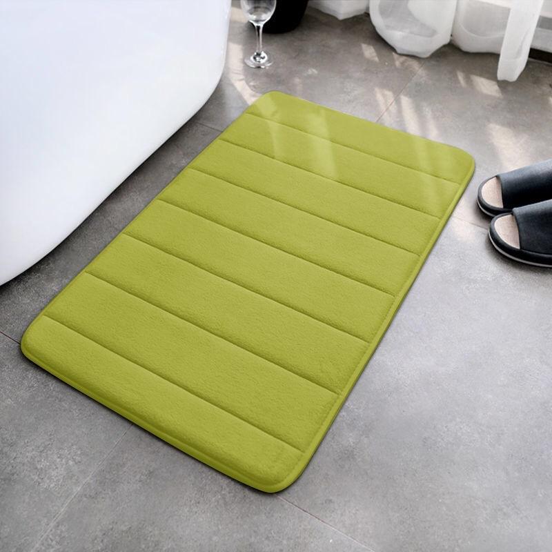 Soft Bathroom Bath Mat Non-slip Carpets In Wash Basin Bathtub Side Floor Rug Shower Room Doormat Memory Foam Pad Bathroom Rugs