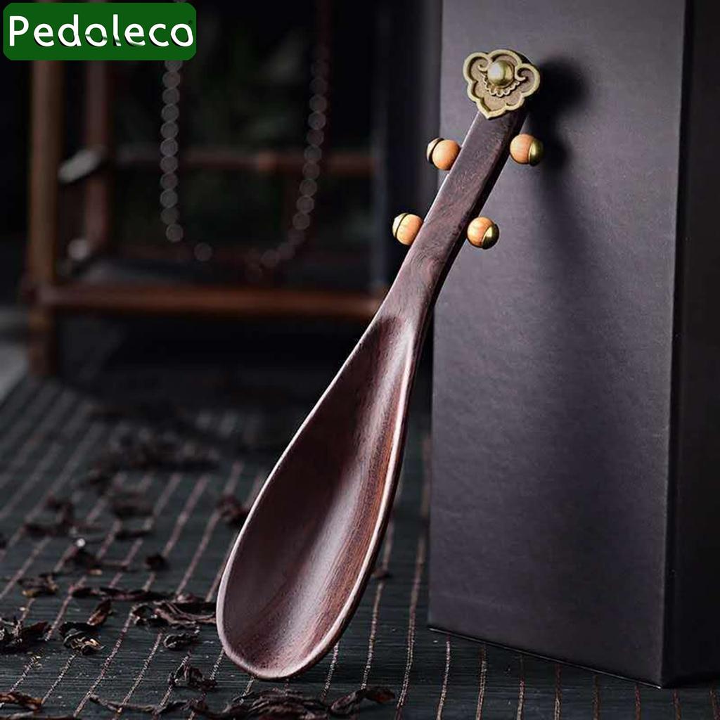 Pedoleco Teaspoon, 18040mm, Pipa Shape, Japanese Style, Stylish Teaspoon, Traditional Craft, Handmade Tea Set, Tea Ceremony Accessories, Tea Making
