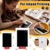 Dog Pet Cat Paw Print Kit Owner Keepsake Inkless DIY Dog Nose Clean Touch Ink Pads Imprint Cards Souvenirs Gift Footprint