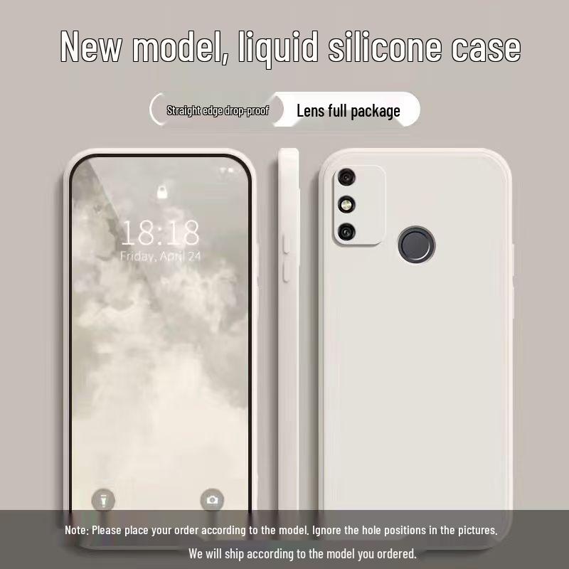 Honor 9A Solid Color Rubik's Cube Liquid Full Coverage Anti-drop Soft Case - New Model