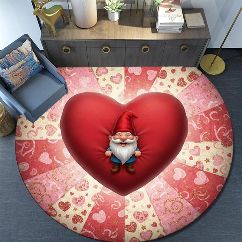 

Cartoon Print Round Area Rug,Carpet Rug for Living Room Bedroom Sofa Playroom Decor,Non-slip Floor Mat 80cmx80cm