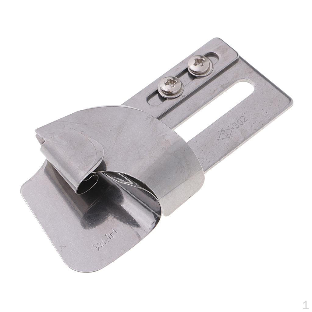 

1 шт., стальная папка с нахлесточным швом для швейной машины челночного или цепного стежка 6mm MH