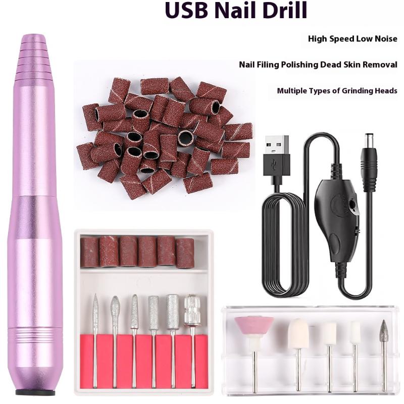 16000RPM Professional Electric Nail Drill Machine High Speed Nail Sander For Manicure Milling Cutter Set Gel Polish Remover Tool