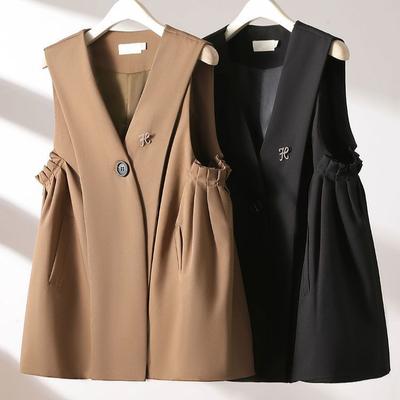 Gilet décontracté à la mode pour femme pour le printemps et l'automne avec gilet de style anglais