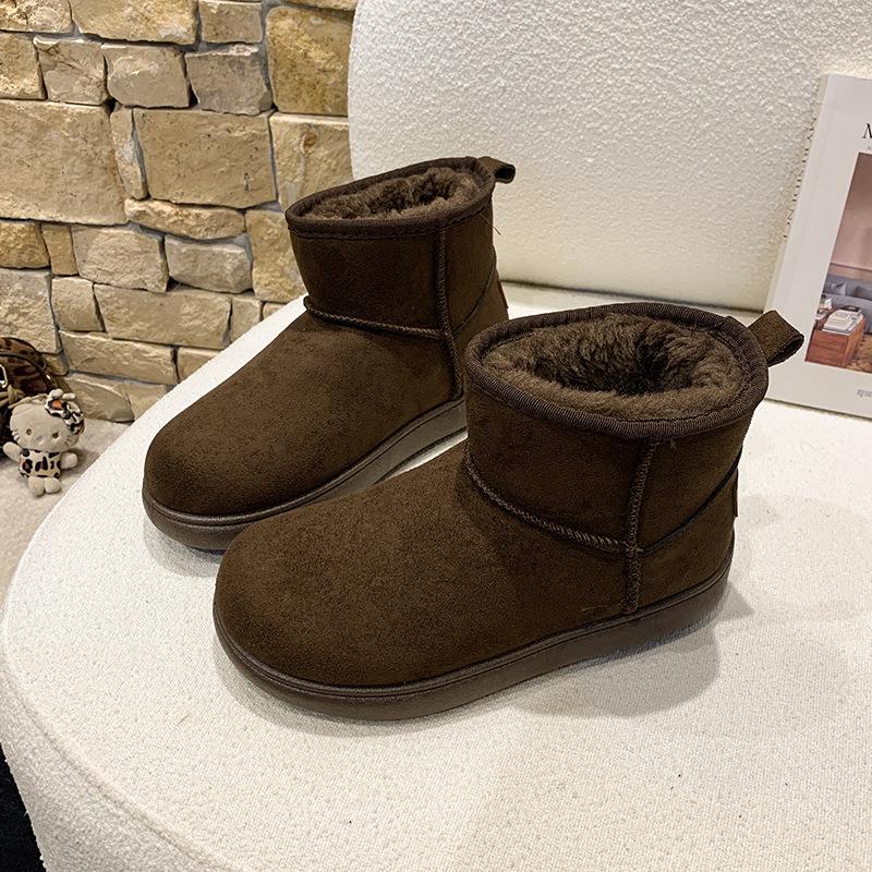 Thickened Warm Snow Boots Women's 2025 Autumn and Winter New Women's Boots Versatile Korean Version Fashion Short Boots Women's Cotton Shoes