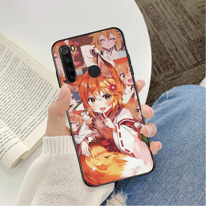 Anime The Helpful Fox Senko San Phone Case For Redmi 5 S2 K30pro Fundas for Redmi 8 7 7A note 5 5A Capa