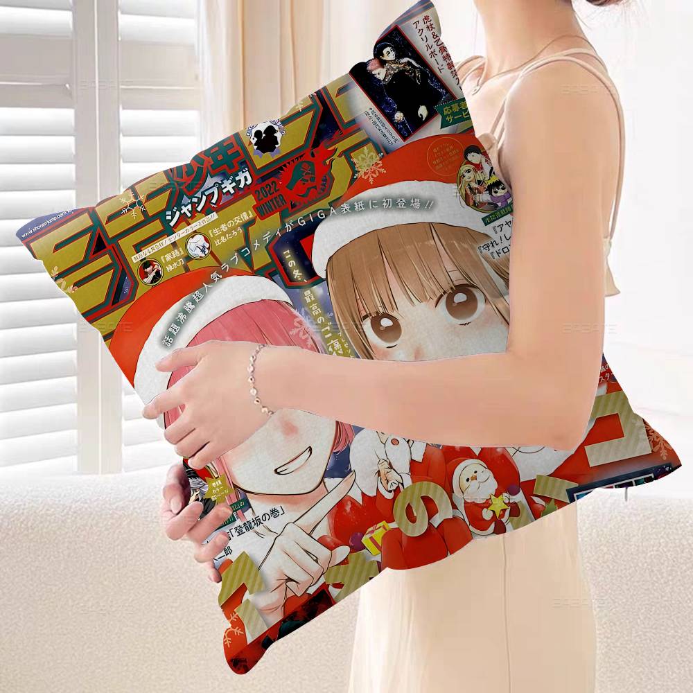 

Blue Box Anime Cushion Cover Pillow Cover Decor Pillowcase Printed Cushion Case For Couch 30x30 cm