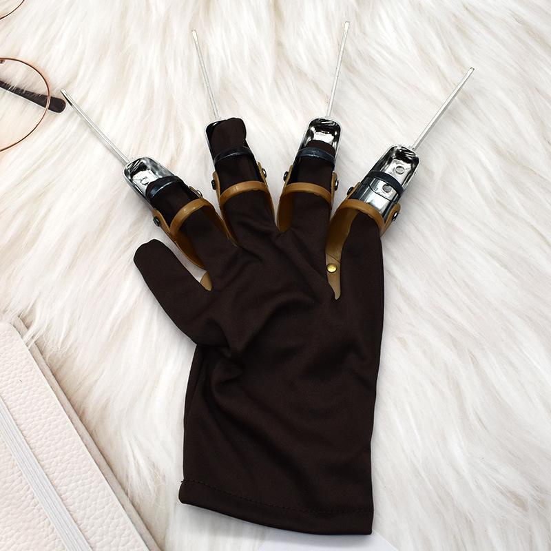 Wolverine Style Metal Claw Gloves for Cosplay, Halloween Costume Accessory, Unisex Adult Props