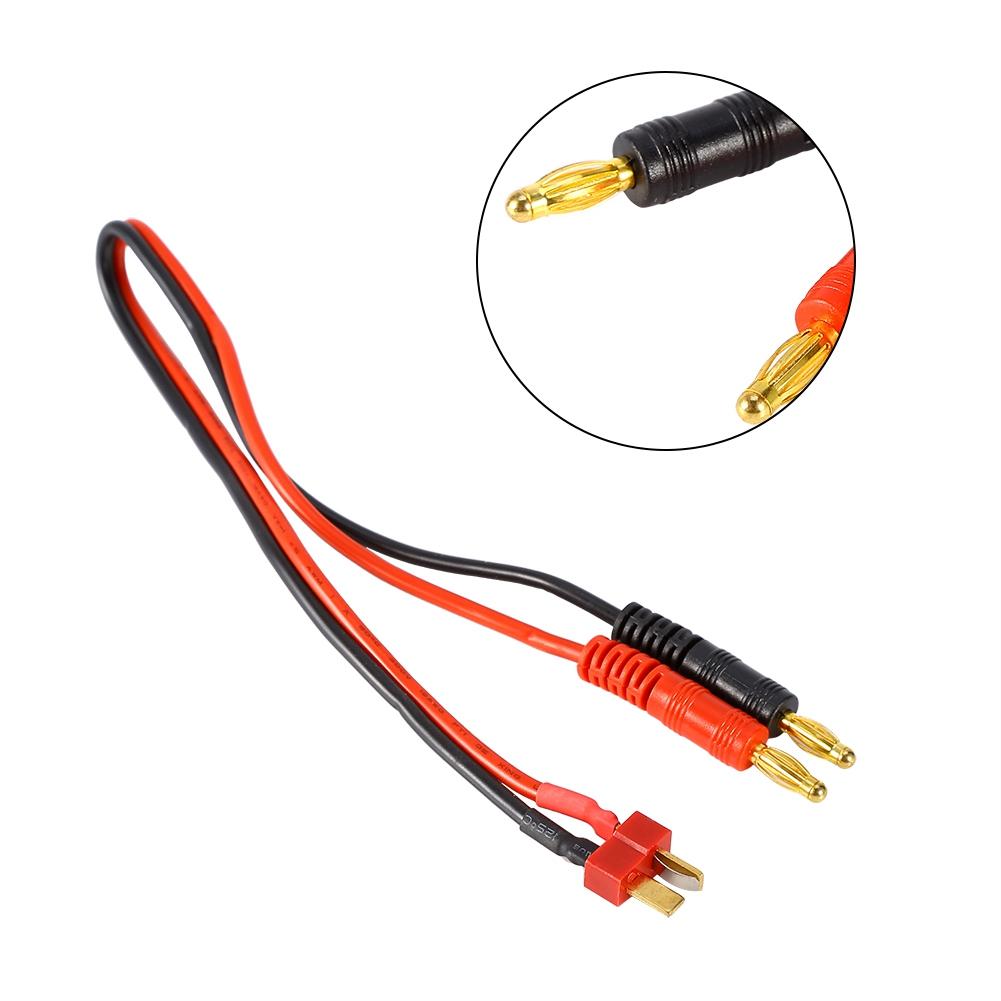 30cm Connector Cable T Plug To 4mm Banana Connector for IMAX B6 B6AC B8 Chargers
