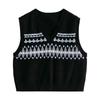 Women's Nordic Fair Isle Jacquard Knit Vest