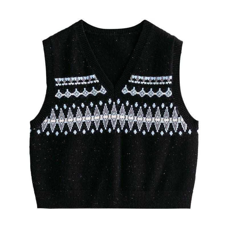 Women's Nordic Fair Isle Jacquard Knit Vest