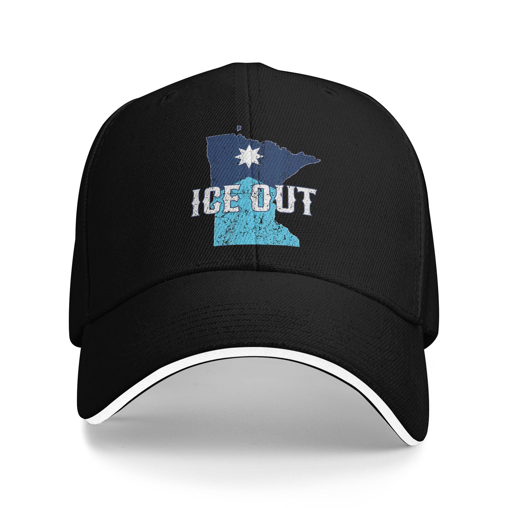 

Summer Casual Baseball Cap ICE OUT MINNESOTA Loon Kpop Rock Trucker Hat For Women Men Sunscreen Vintage Baseball Caps One Size