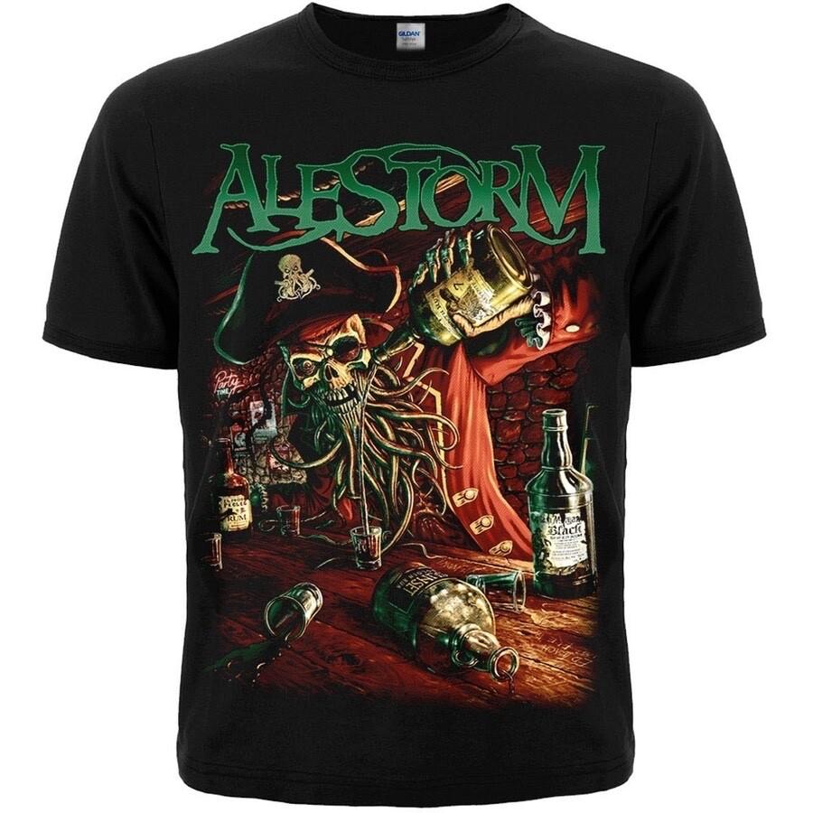Alestorm Седьмой ром седьмого рома Черная футболка Amon Amarth Унисекс футболка S