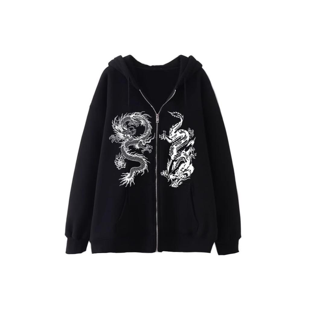 Men's and women's zipper hoodies European and American sweater hoodies