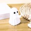 Ghost Phone Holder Cute Small Middle Finger Ghost Figurine Phone Stand Halloween Tabletop Pen Holder for Home Office Desktop Decoration
