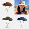 Western Cowboy Hat Women Sunshade With Breathable Mesh And Vintage Design For Travel