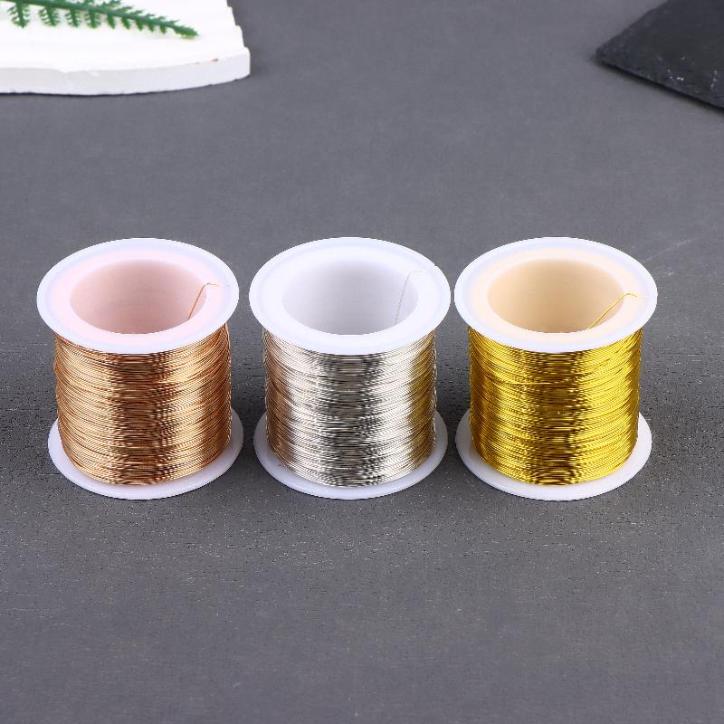 100M/328Ft Fadeless Copper Clad Steel Wire Bendable Metal Sculpting Wire For Craft Floral Jewelry Making 0.3/0.4/0.5Mm