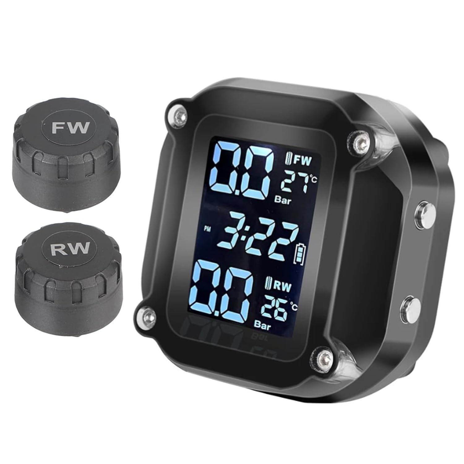 

Tigwiss Motorcycle Tire Pressure Monitor TPMS Detector Portable Detection System High Precision Multi-functional Waterproof Tire Pressure Monitor