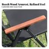 Fold-Flat Camp Chair Carbon Steel Frame Folding Camping for Sketching