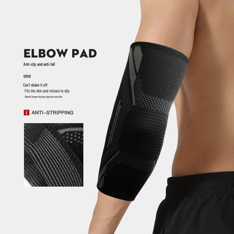 Unisex Knitted Elbow Support: Anti-Slip, Breathable, Sweat-Wicking for Sports & Fitness