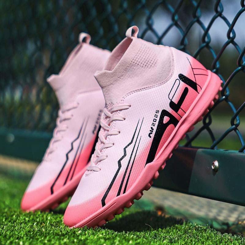 Kinder/Herren Socken Mund Fußballschuhe Gummi Weiche Sohle Kurzen Nagel Kunstrasen Leder Jugend Kinder Fußballschuhe