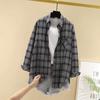 Autumn Loose Womens Plaid Shirt Brand Excellent Quality Blouses and Tops Fresh Casual Design Female Long Sleeve Shirts