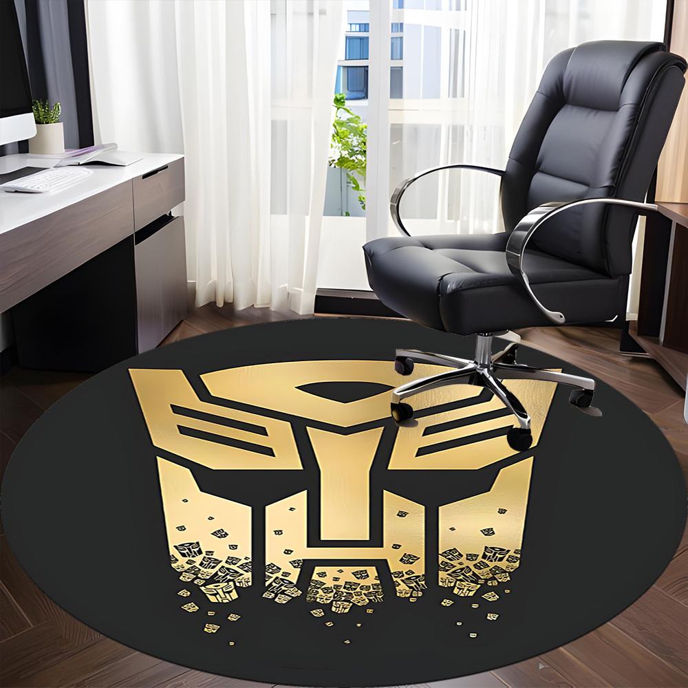 1pc Transformers Autobots Office Round Area Rug, Under Office Chairs Bedroom Living Room Home Decor A0926150
