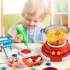1 Set Interactive Hot Pot Playset, Pretend Play Toy with Realistic Sound for Toddlers, Educational Birthday Gift for Children
