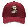 Bold Sarcastic Wish Quote Typography Sandwich Baseball Cap Sun Cap Outdoor Workouts Hat
