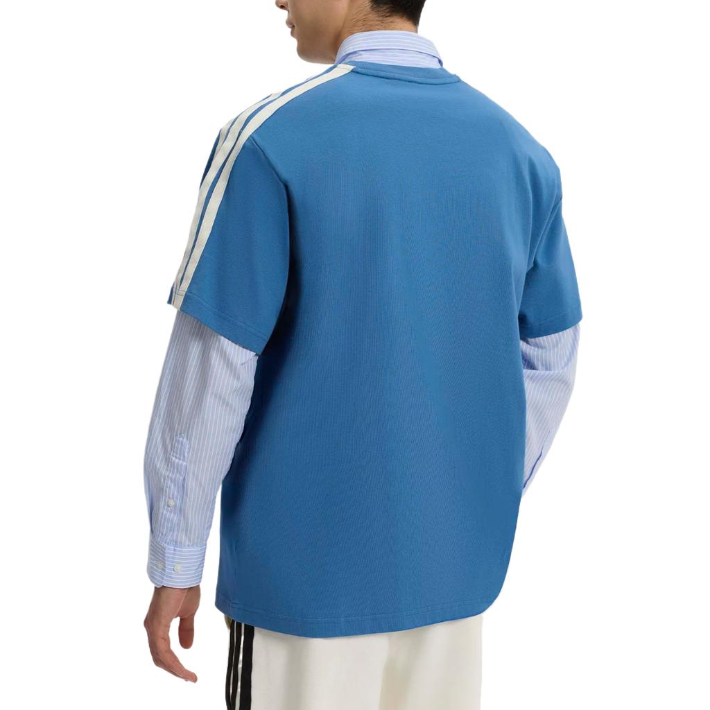 Adidas St 3St Short Sleeve Plain Knit Three Stripes Comfortable Soft T-Shirt Men Tops KR2492