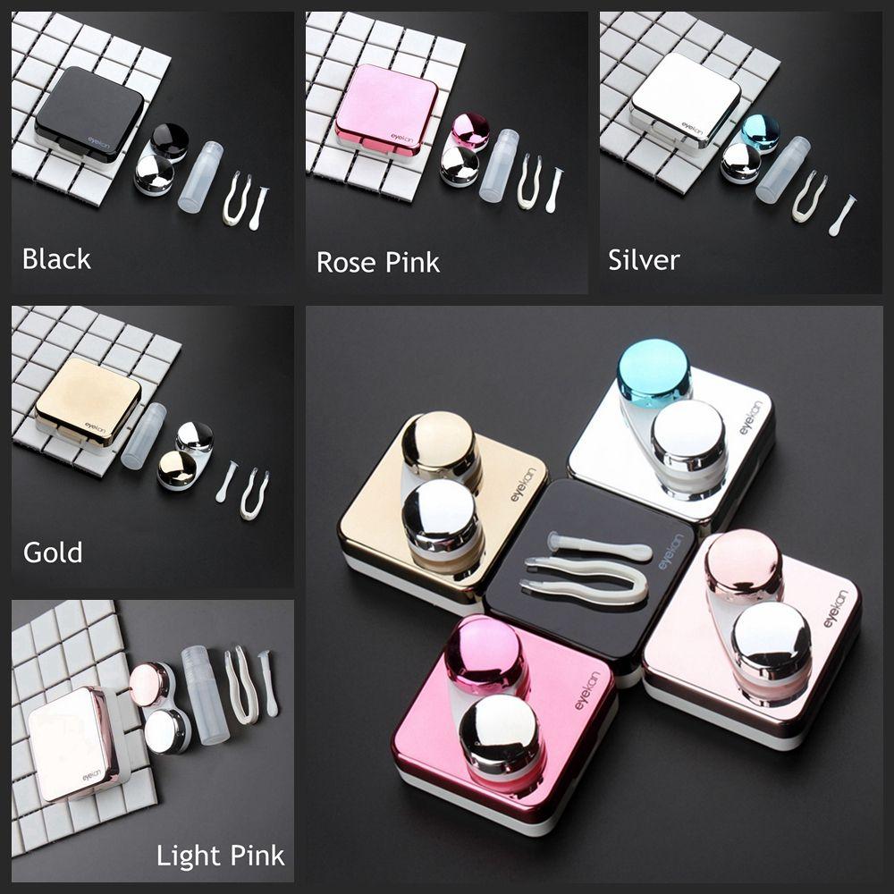 Hot Sale Mini Travel Holder Soaking Storage ABS Plastic Mirror Lens Case Contact Lens Box