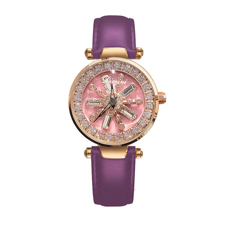 

Часы Водонепроницаемые Женские Кварцевые Часы Снежинка Проигрыватель Стекла Инкрустированные Стразами Модные Темпераментные Часы